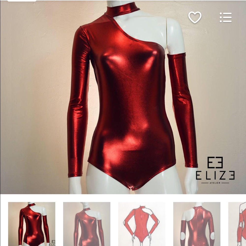 Zoya Costume - GLOW - Leotard + Arm cover only